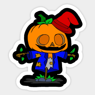 Halloween pictures on t-shirt for kids pumpkin Sticker